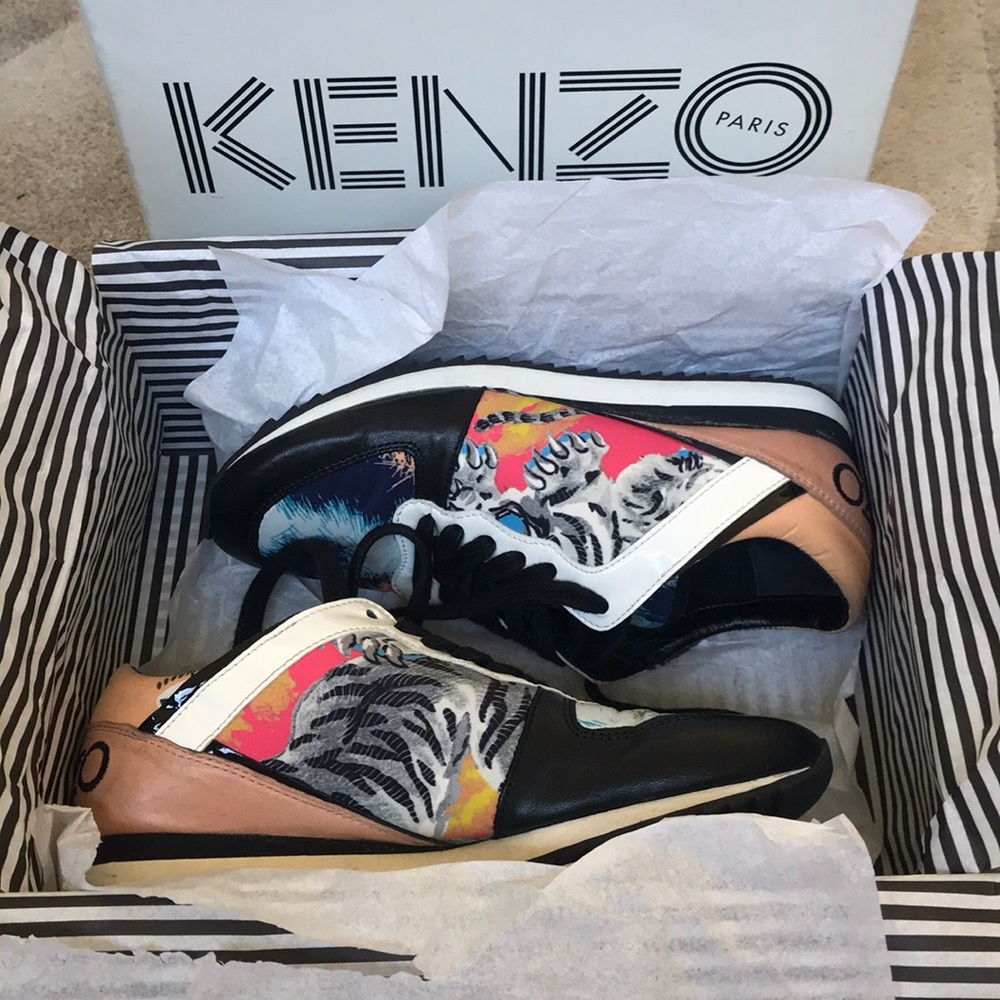 Women’s Kenzo Paris Sneakers, Unworn As Is 6/6.5